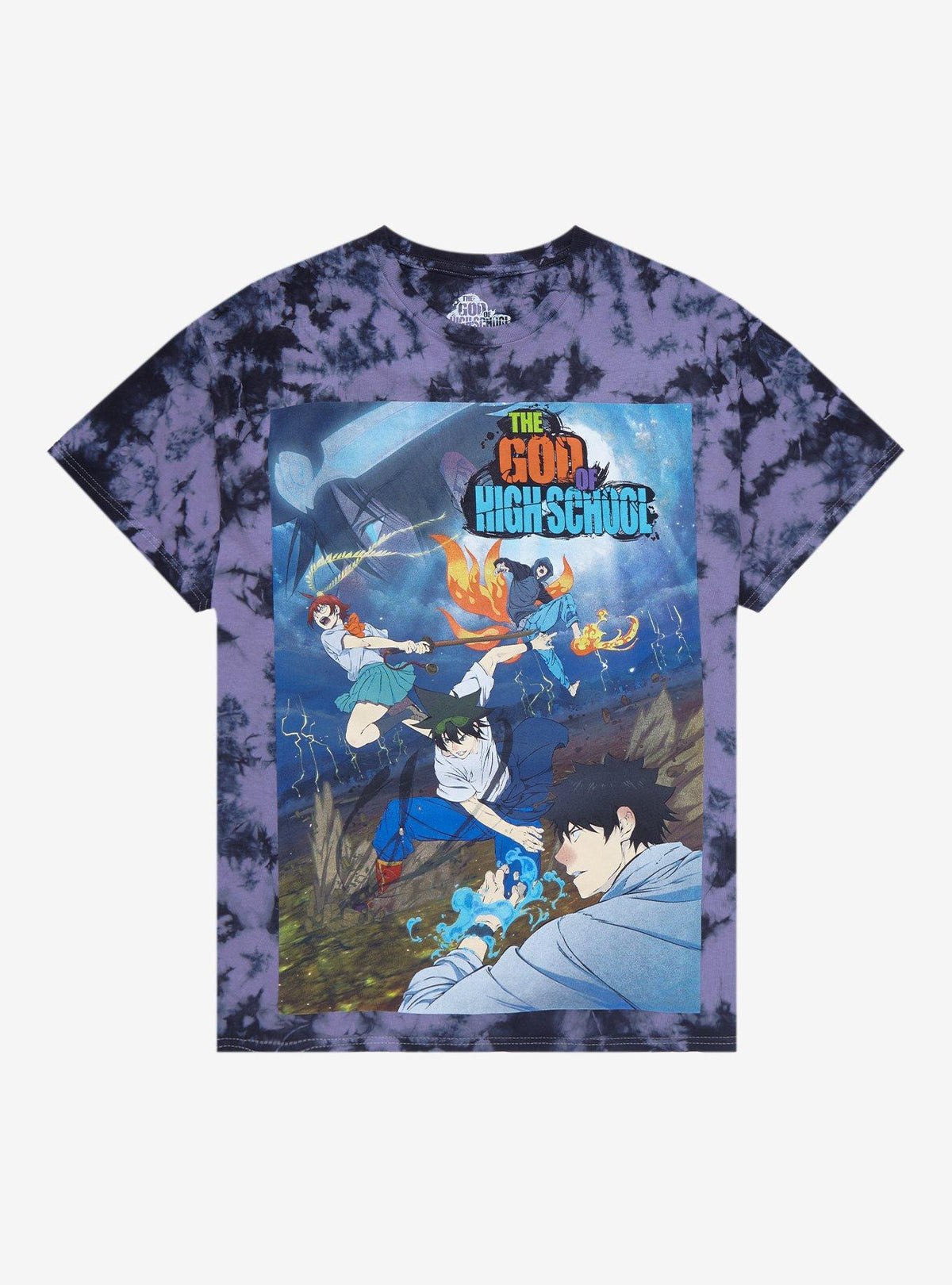 The God Of High School Characters Fighting Tie Dye T Shirt T Shirt Premium Print Graphic Style