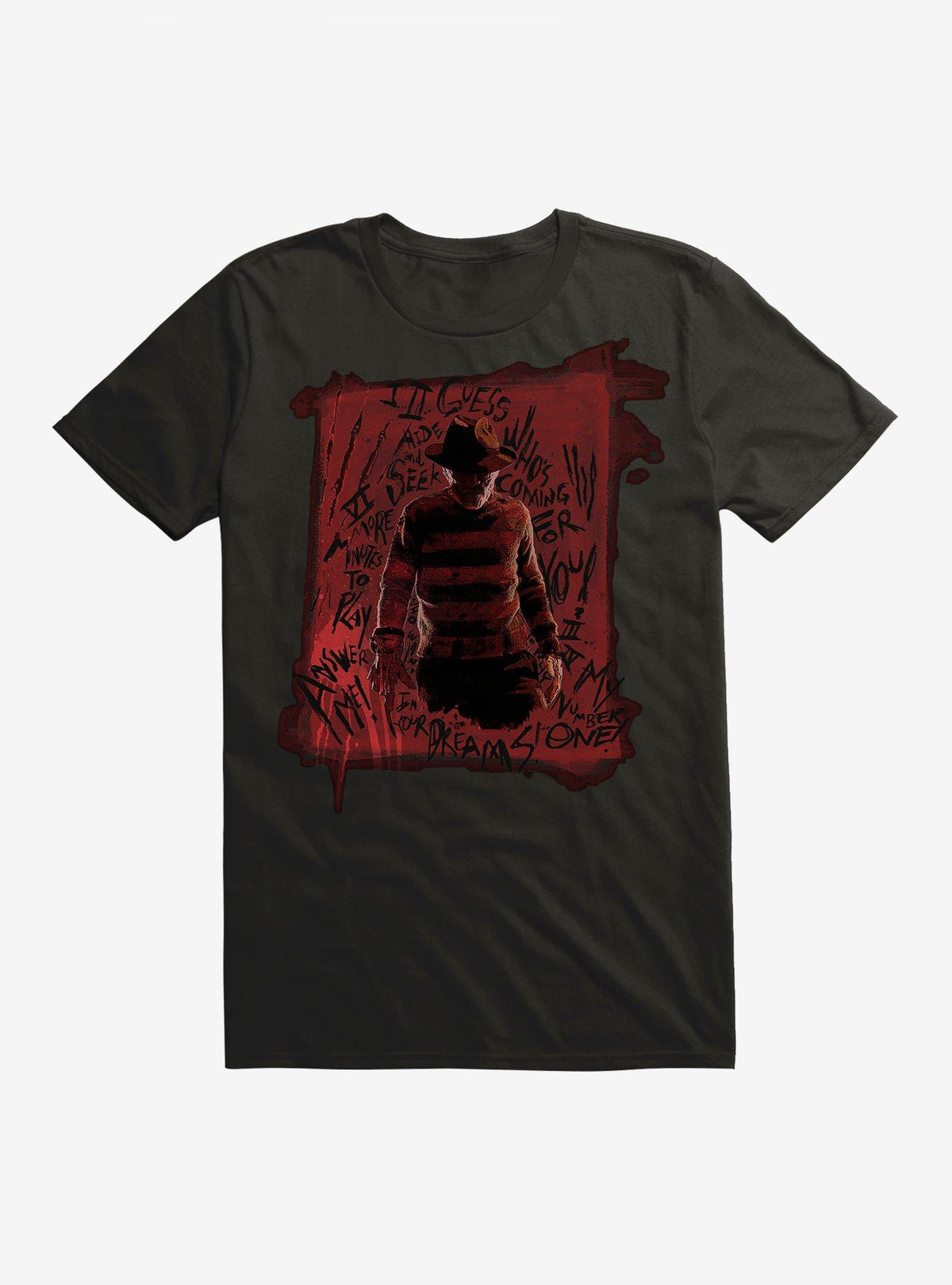 A On Elm Street Freddy Writing T Shirt T Shirt Comfort Fit Daily Wear