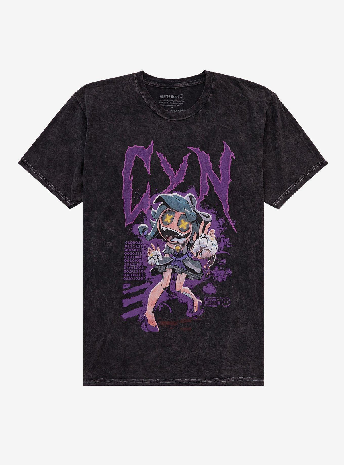 Murder Drones Cyn Mineral Wash T Shirt T Shirt Trending US Gift Ready