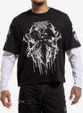 Noise Decay Anime Demon Twofer Long Sleeve T Shirt Long Sleeve T Shirt Comfort Fit Modern Aesthetic