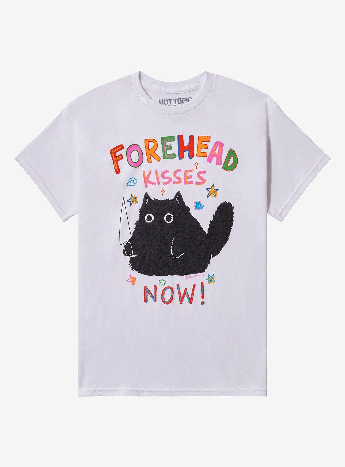 Black Cat Forehead Kisses T Shirt By Popcornpunk T Shirt Streetwear Style Gift Ready