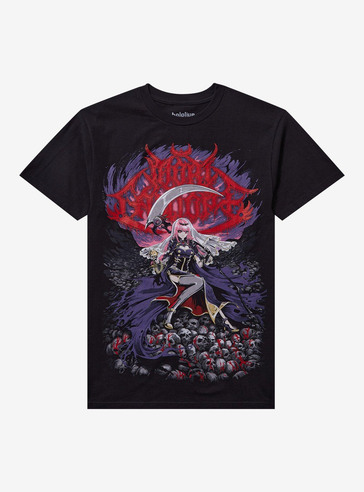 Ghost Ghost Mori Calliope Metalcropolis T Shirt T Shirt Comfort Fit Modern Aesthetic