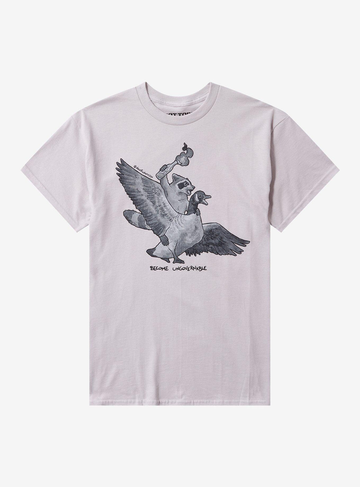 Raccoon Ungovernable T Shirt By Decaffedepresso T Shirt Streetwear Style Gift Ready
