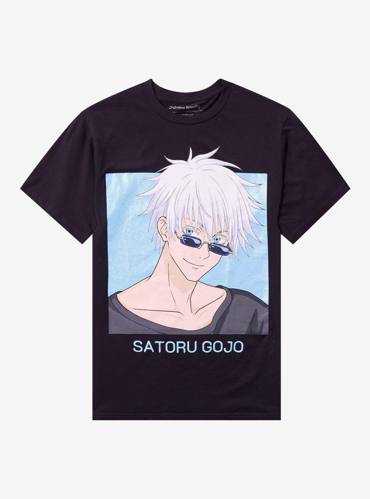 Jujutsu Kaisen Gojo Glitter Portrait T Shirt T Shirt Comfort Fit Urban Look