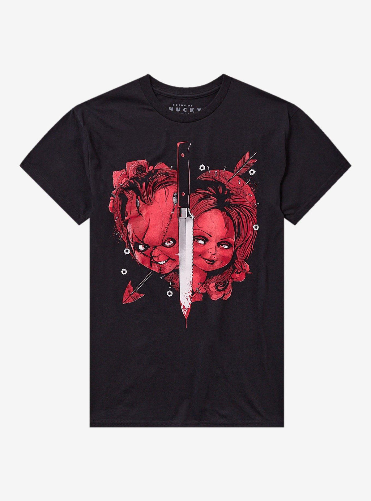 Bride Of Chucky Tiffany Chucky Knife Portrait T Shirt T Shirt Trending US Graphic Style