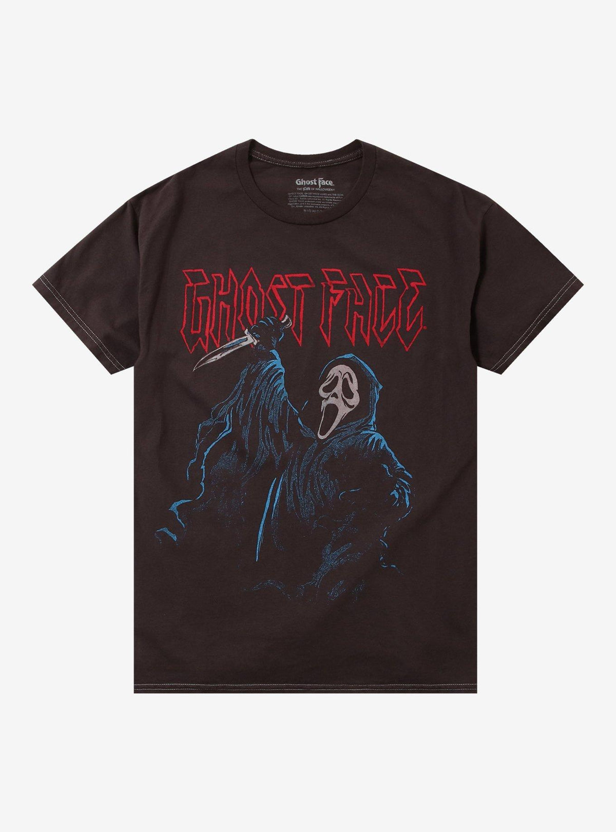 Ghost Face Jumbo Print Metal T Shirt T Shirt Comfort Fit Daily Wear