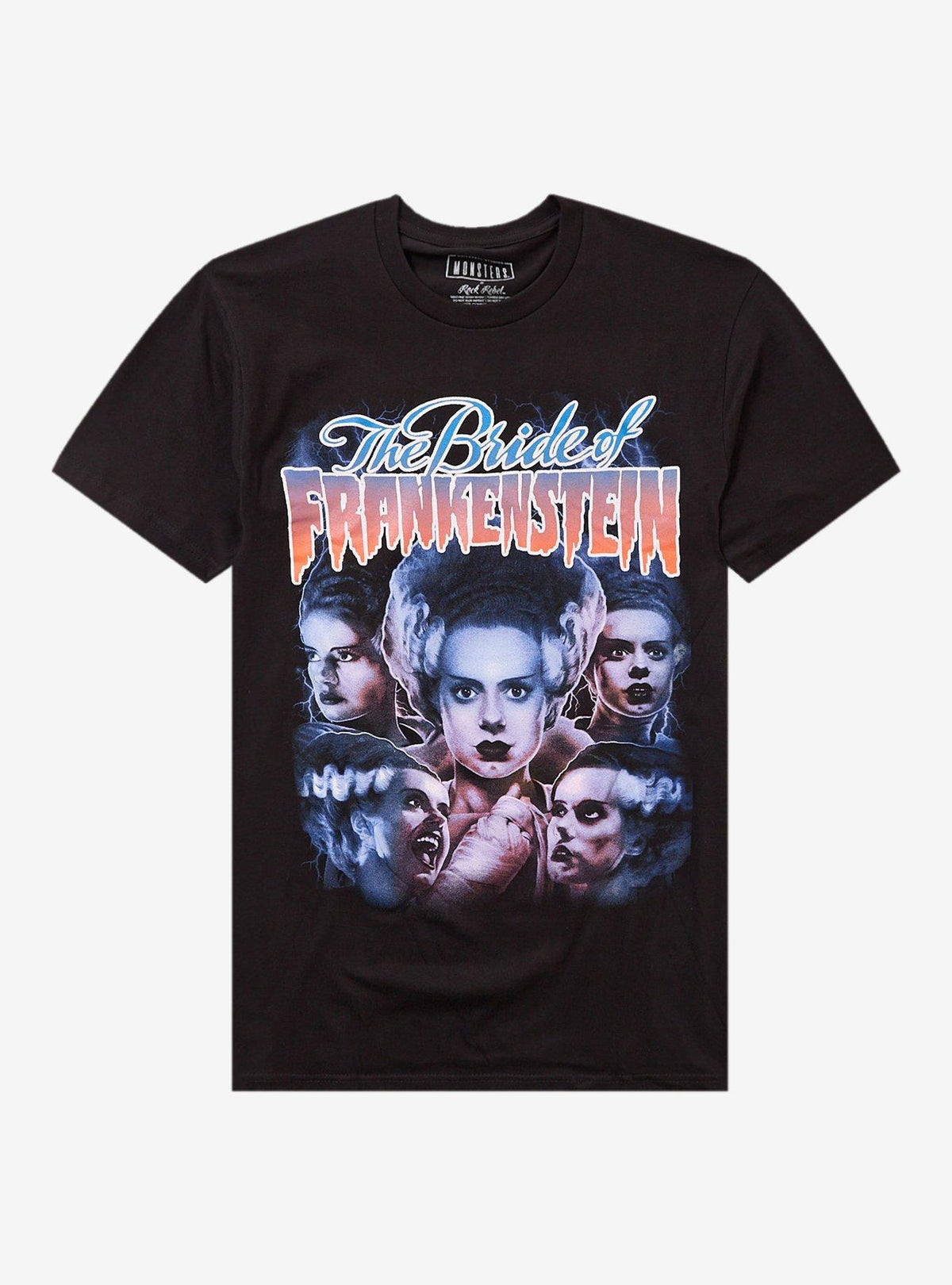 Rock Rebel Monsters The Bride Of Frankenstein Collage T Shirt T Shirt Streetwear Style Modern Aesthetic