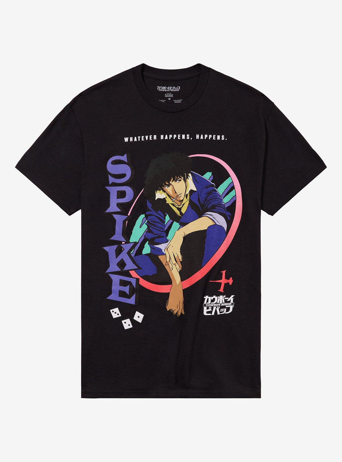 Cowboy Bebop Spike Dice Portrait T Shirt T Shirt Premium Print Daily Wear