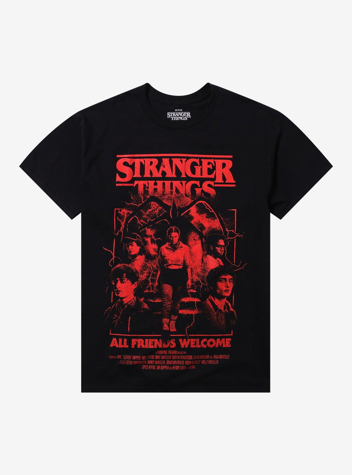 Stranger Things All Friends Welcome Poster T Shirt T Shirt High Search Demand Daily Wear