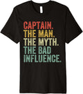 Man Myth Captain Funny Boating Boat Owner Premium Apparel Gift Ready