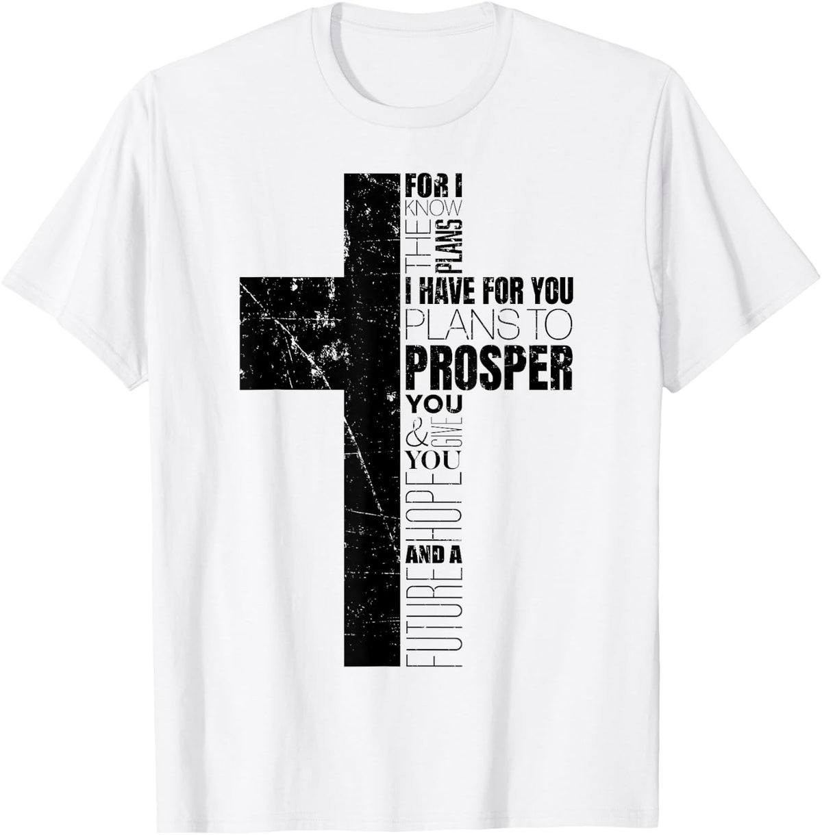 Jeremiah 29:11 Christian Bible Verse Cross Faith Graphic