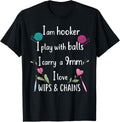 Crochet Funny Knitting Im a Hooker Shirt 35