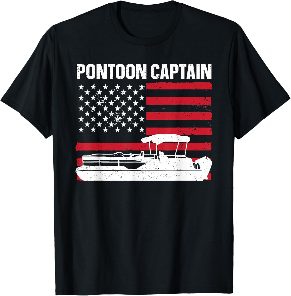 Cool Pontoon Captain Art For Men Women Boat Apparel Premium Print