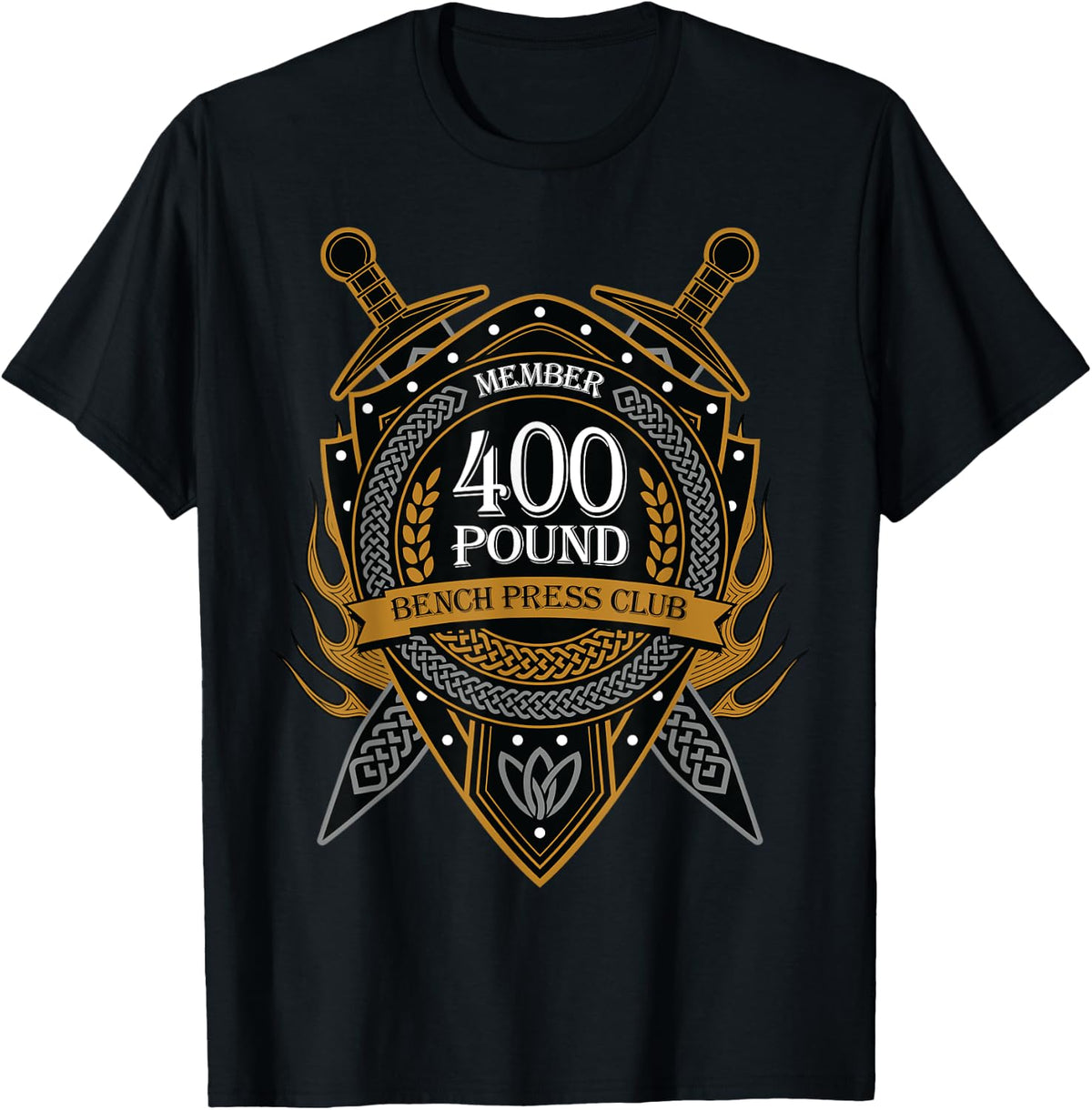 Bench Press 400 Pound Club Celtic Shield Shirt for Men Women 307