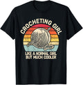 Crochet Girl Vintage Crocheter Funny Shirt for Women 68