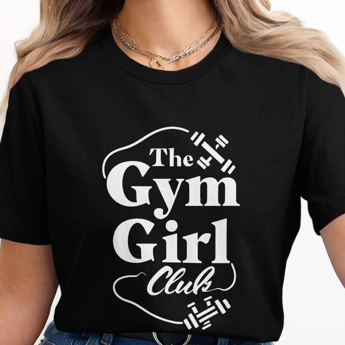 Gym Girl Club Shirt Fitness Motivation Tee Womens Workout Shirt Weightlifting Apparel Gym Life Shirt Fit Girl Gift Athletic T Shirt