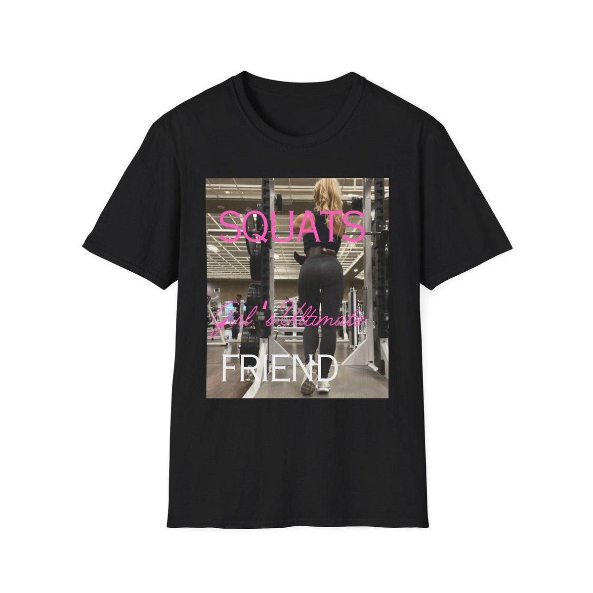 Fitness Motivation T-Shirt, Gym Apparel, Workout Shirt, Gym Gifts, Activewear, Squats Ultimate Friend Tee