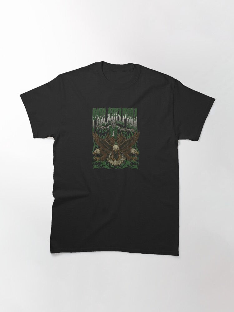 Philadelphia Football, Vintage Team Sunday Graphic, Old School Philly Game Day for Fans Classic T-Shirt