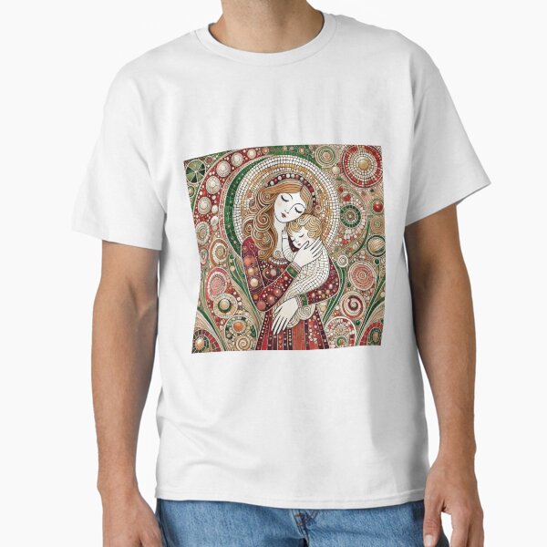 Mother’s Heartwarming Christmas Embrace  Classic T-Shirt for Sale by QueenOfSun