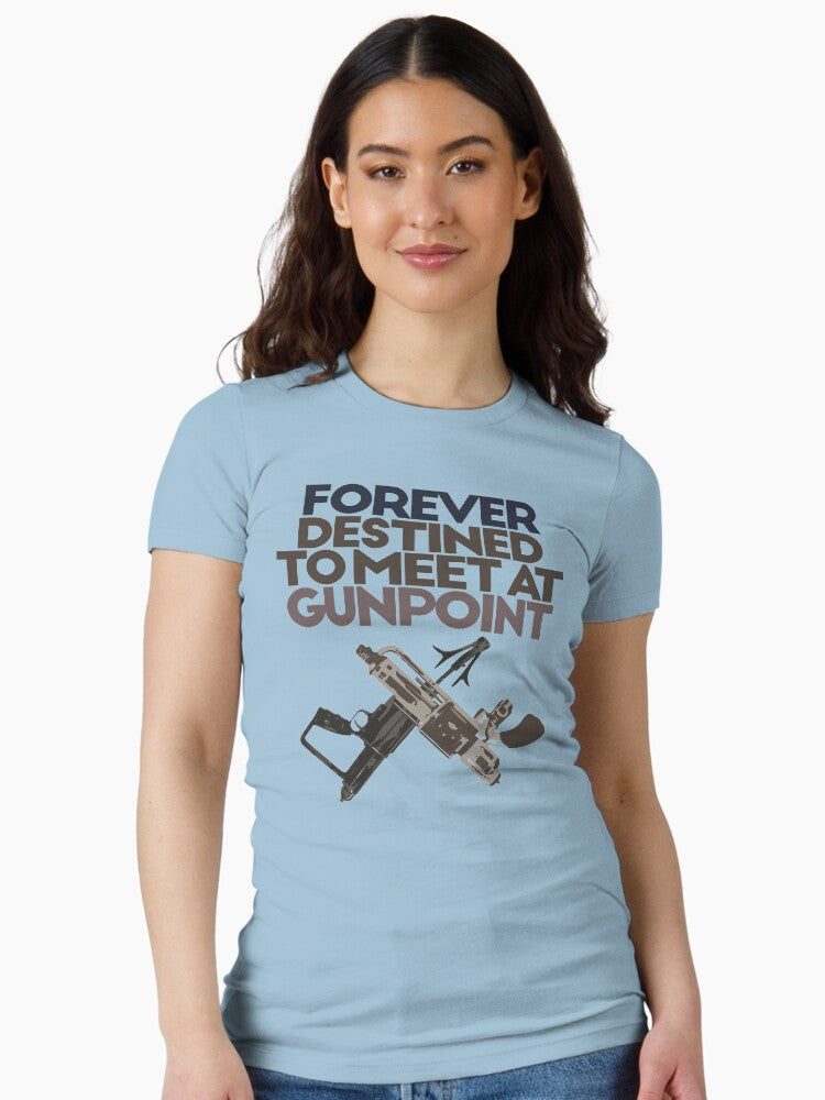 Meet At Gunpoint Fitted T Shirt