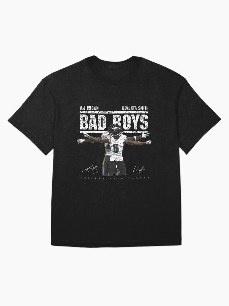 Aj Brown & Devonta Smith Bad Boys Celebration Design - Sports Fan Art Oversized T-Shirt