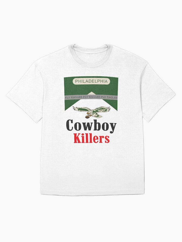 Philadelphia Fly Football Team Cowboy Killers Art Oversized T-Shirt